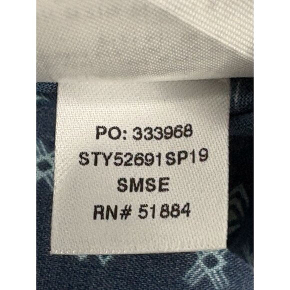 Patagonia Go To Short Sleeve Button Shirt Men’s XXL Blue Geometric AOP 52691 - Picture 9 of 13